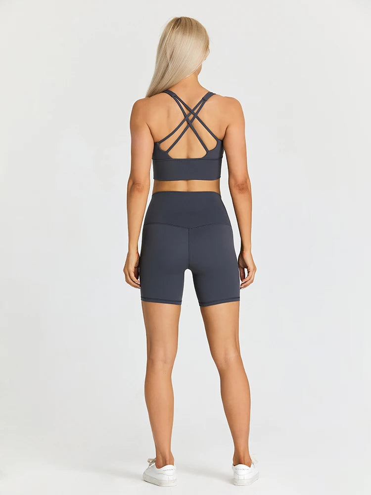 FlexMove Pocket Yoga Shorts Set