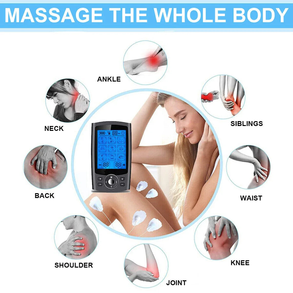 Muscle Massager Adjustable Mode Body Massage Slimming Machine
