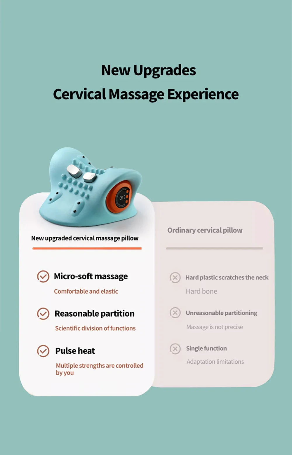 NeckEase Heated Cervical Massager