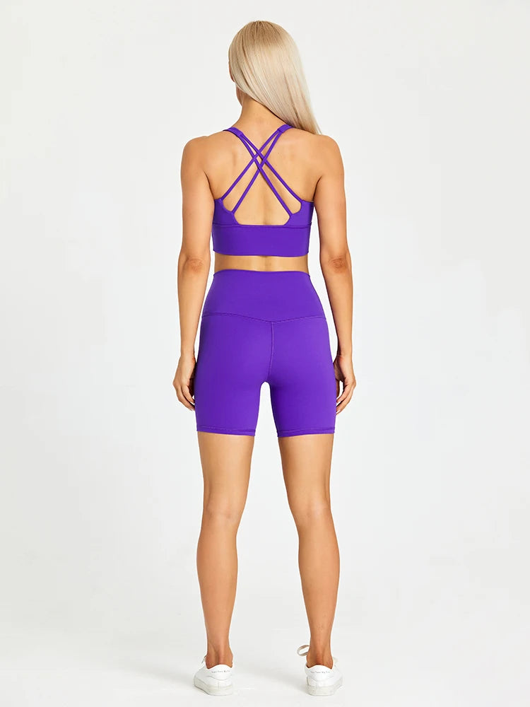 FlexMove Pocket Yoga Shorts Set