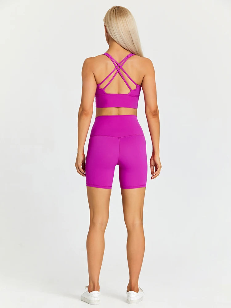 FlexMove Pocket Yoga Shorts Set