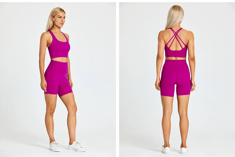 FlexMove Pocket Yoga Shorts Set