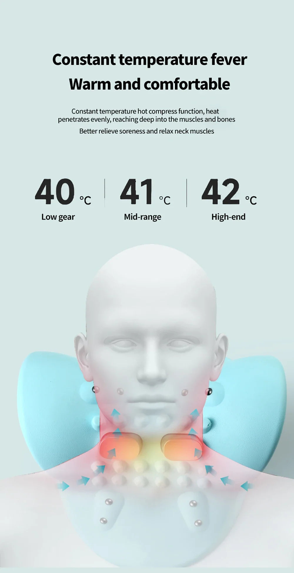 NeckEase Heated Cervical Massager