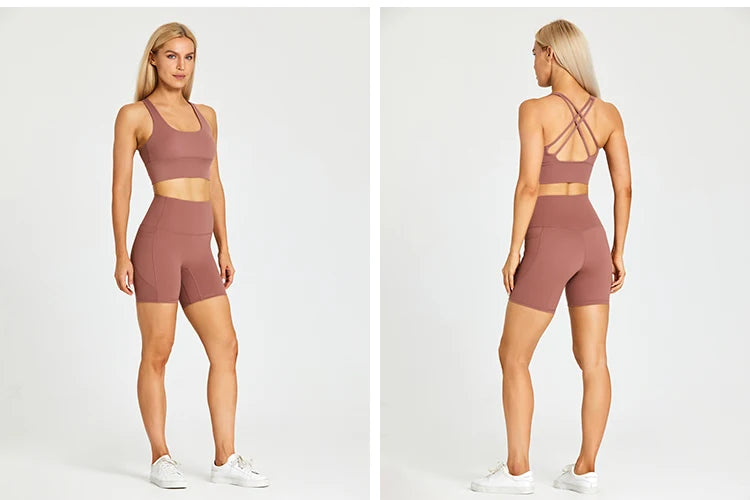 FlexMove Pocket Yoga Shorts Set