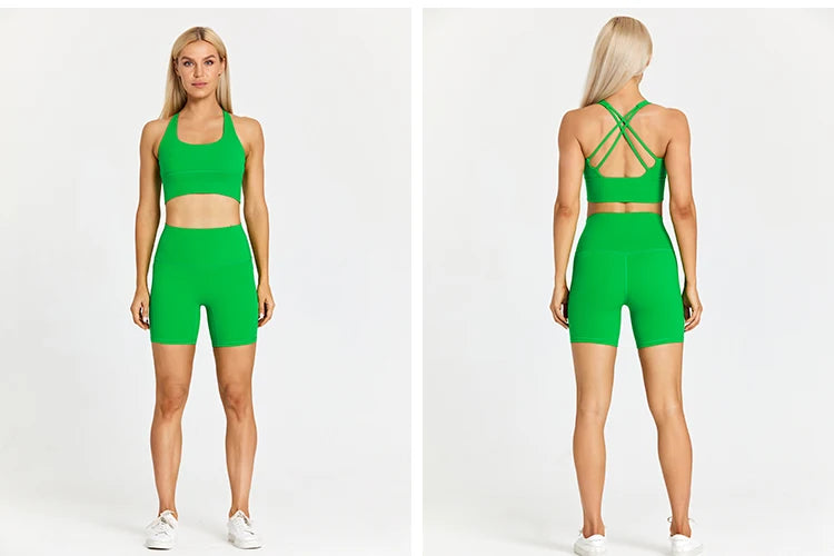 FlexMove Pocket Yoga Shorts Set